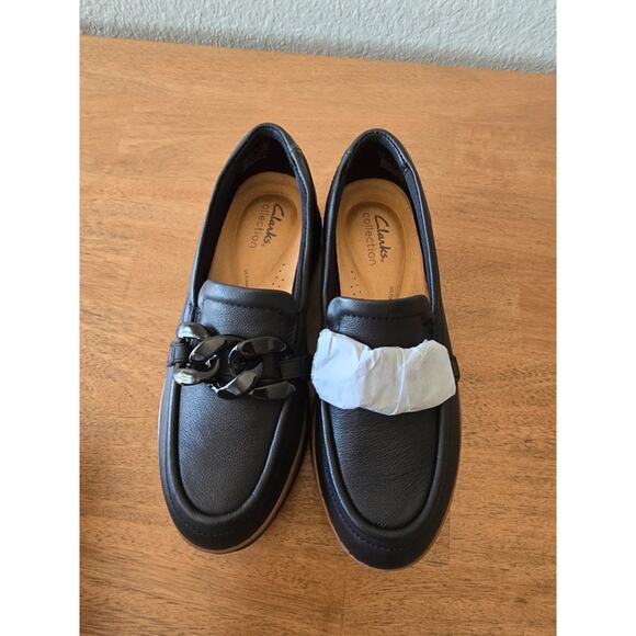 Clarks Shoes - Clarks Collection Black Low-Heel Loafers